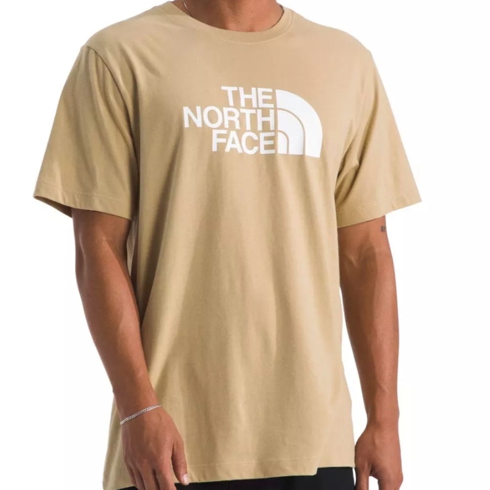 The North Face Men's Beige Short Sleeve Logo Tee A-1009